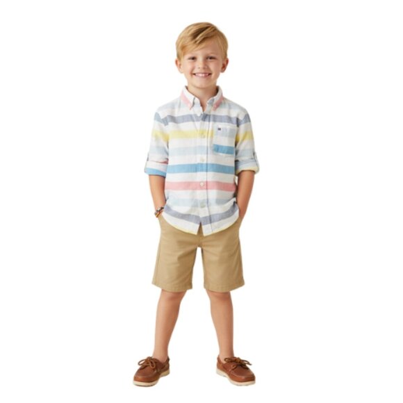 Tommy Hilfiger Boys Size 5 Button-Up Dress Shirt Multicolored ✨ - Picture 1 of 4